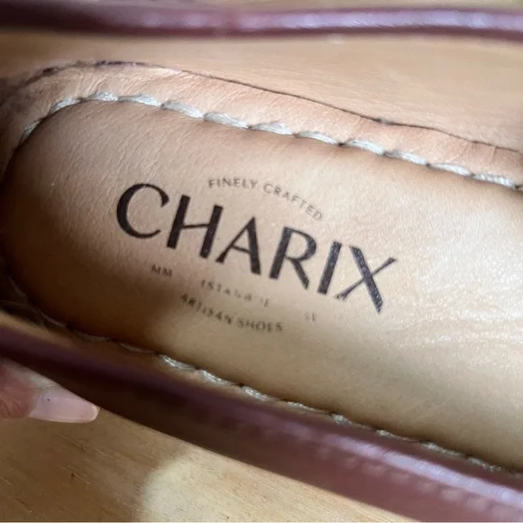 CHARIX  European Brand Brown Slip-On Loafers Classic Leather Flats Women’s 37 - Picture 7 of 8